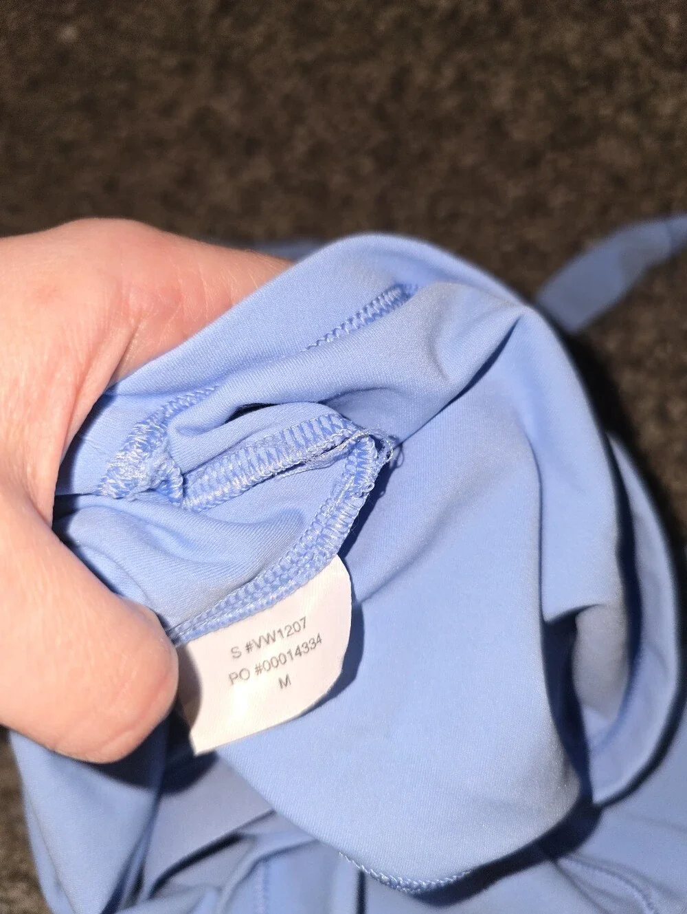NWOT Vuori Alltheform Light Blue Square Neck Athletic Tank Top Medium Athleisure - Picture 9 of 10
